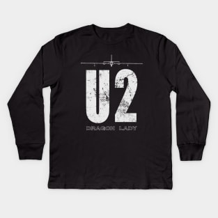 U2 Dragon Lady Spy Plane Kids Long Sleeve T-Shirt